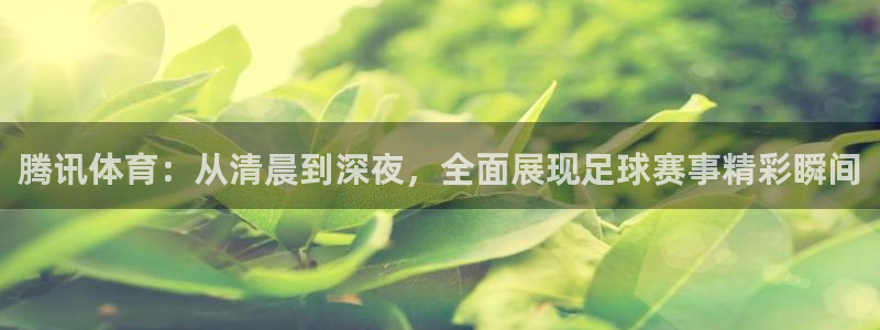 腾讯体育：从清晨到深夜，全面展现足球赛事精彩瞬间