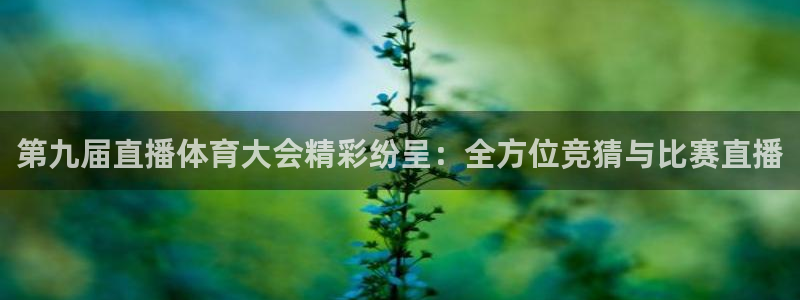 第九届直播体育大会精彩纷呈：全方位竞猜与比赛直播